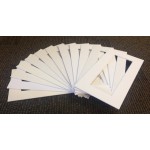 Matboard Sample 12 shades of white